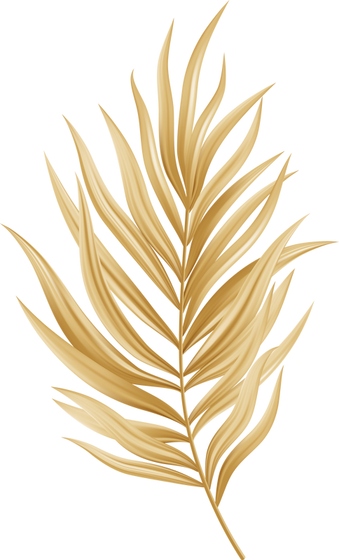 Tropic Leaf Palm Gold